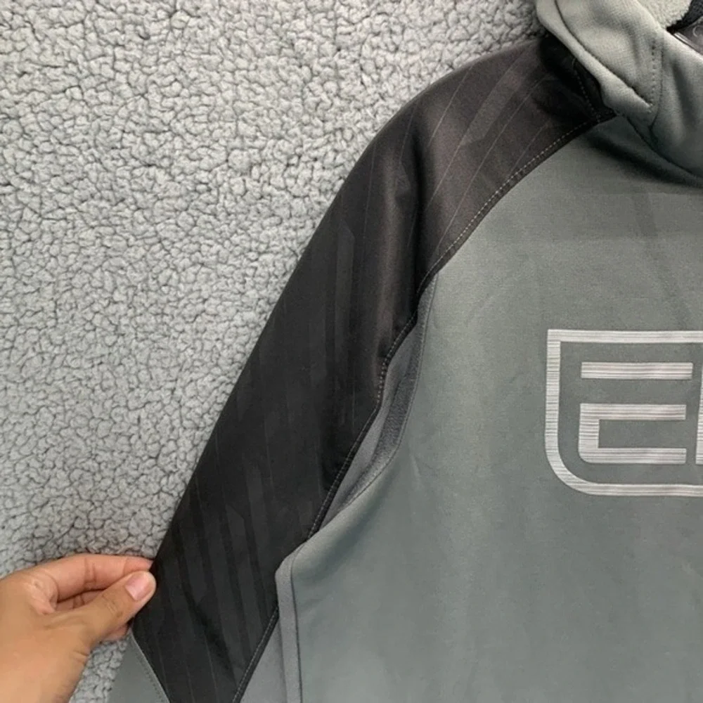 Nike Elite Therma-Fit Hoodie Men's Size M Gray Pullover Sweatshirt Athletic